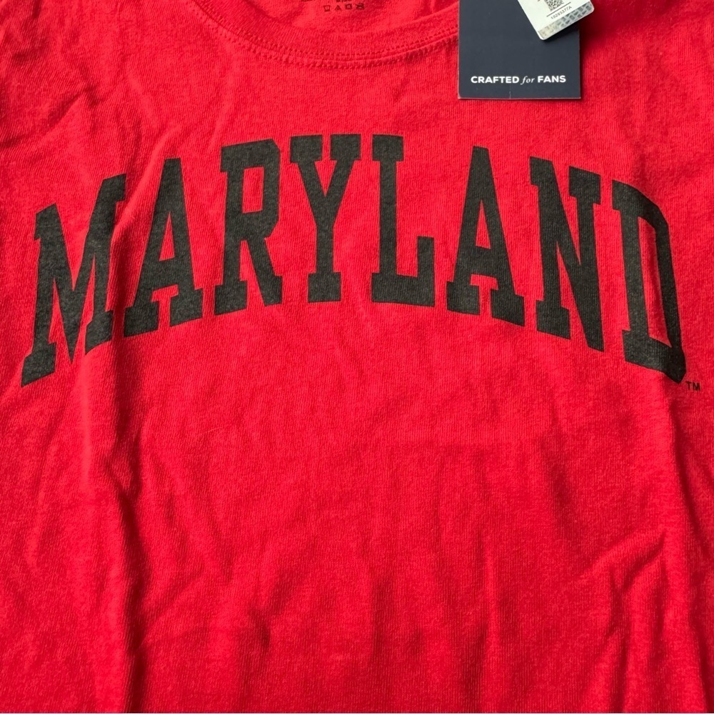 NWT Maryland Terrapins Fanatics Women's Basic Arch T-Shirt - Picture 5 of 6